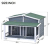 Cozy Cabin Dog House with Porch