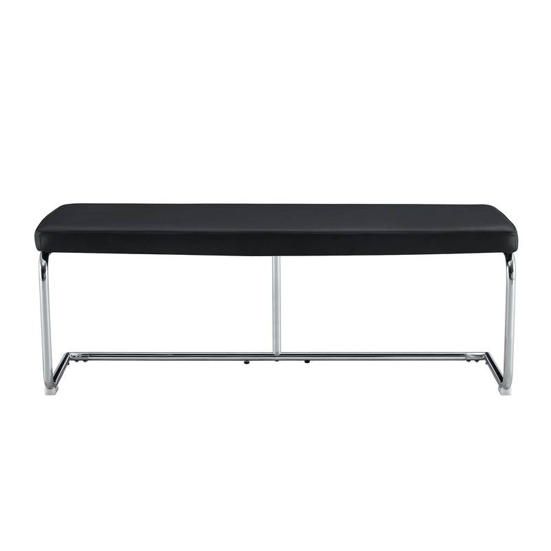 Stylish Shoe Bench with Silver Legs - Perfect Storage for Every Space