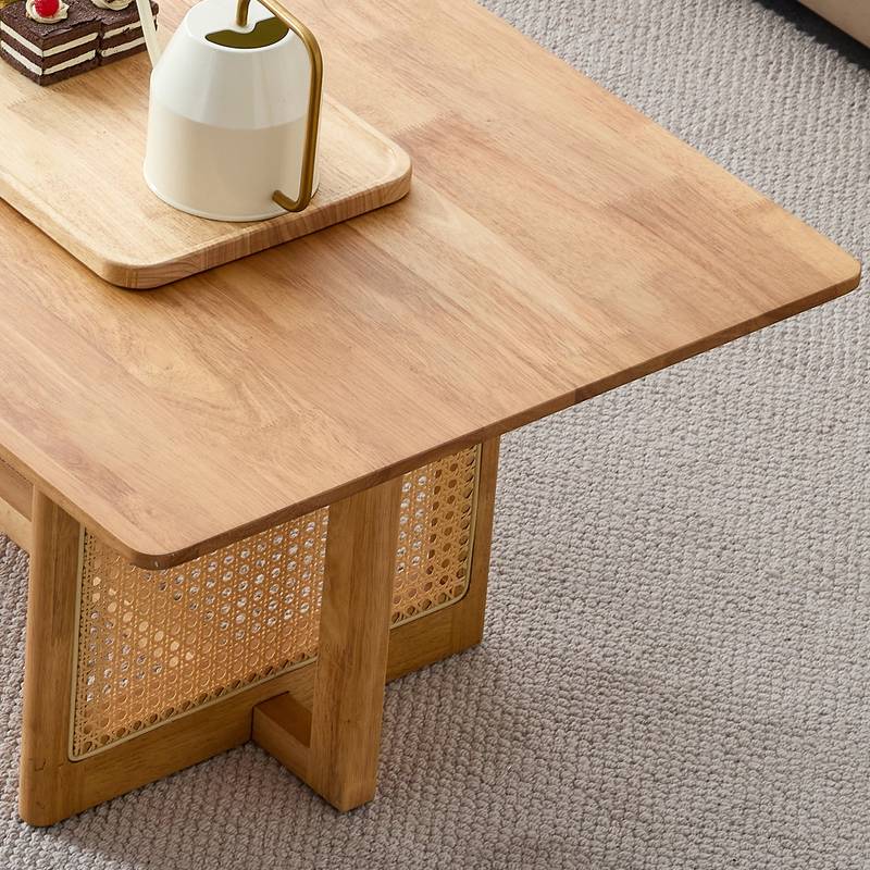 Cozy Rattan-Inspired Tea Table
