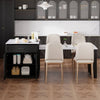 Stylish Expandable Kitchen Island with Storage and Power Outlet