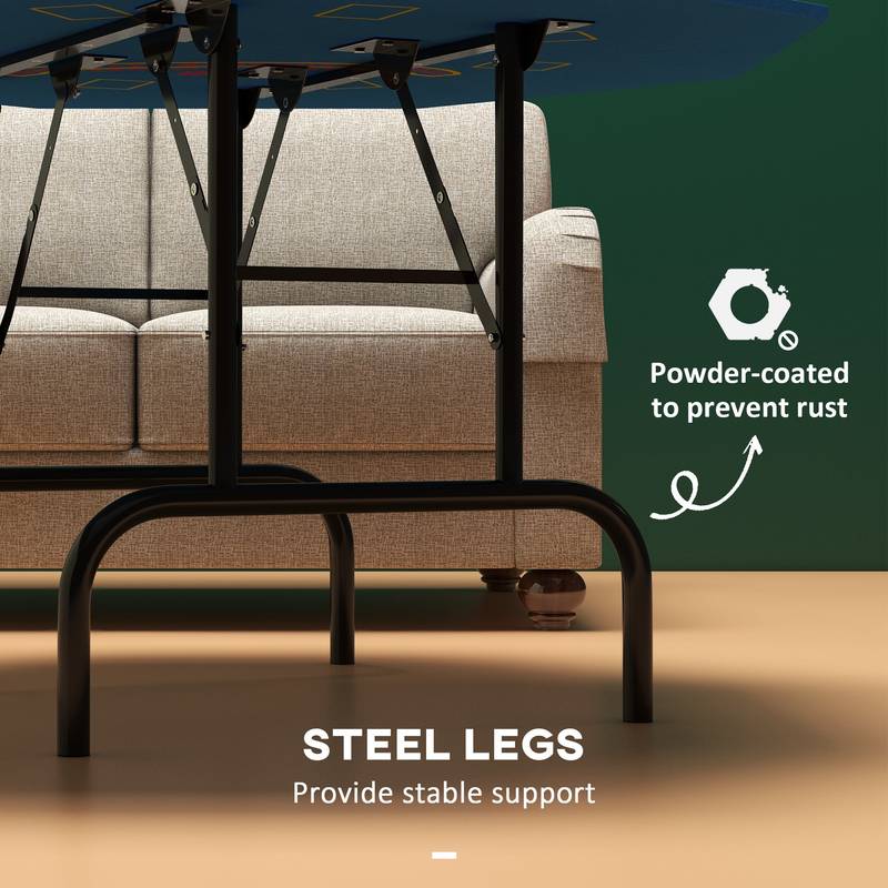 Foldable Octagon Poker Table for 8 with Cup Holders