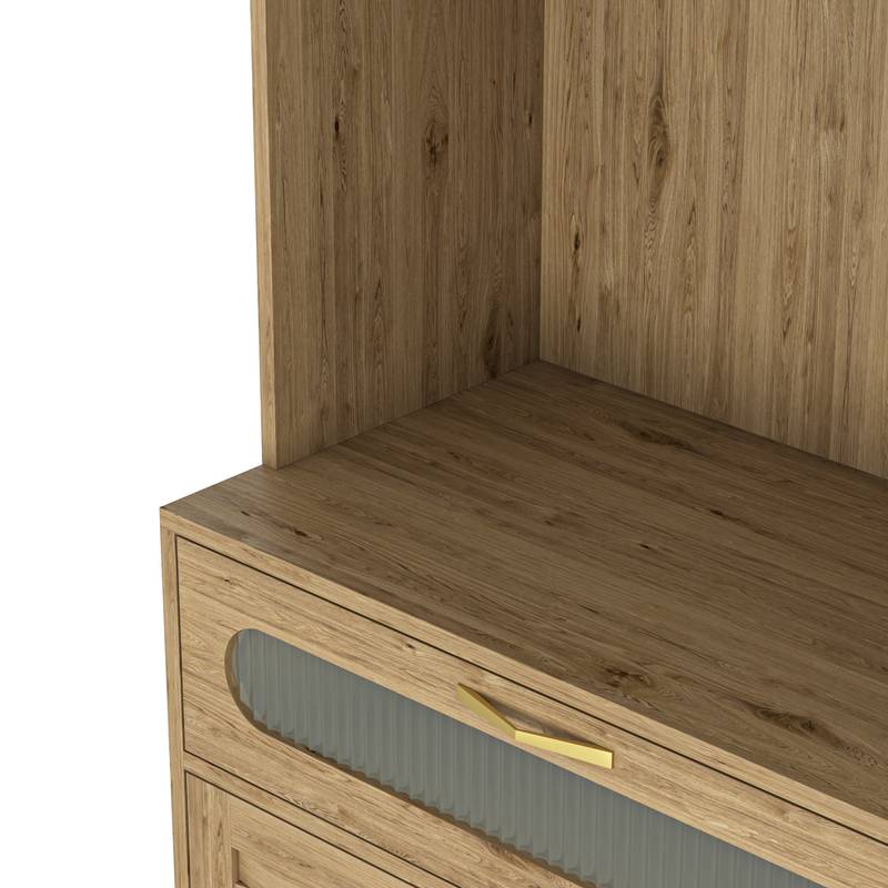 Stylish Tall Pantry & Bar Cabinet