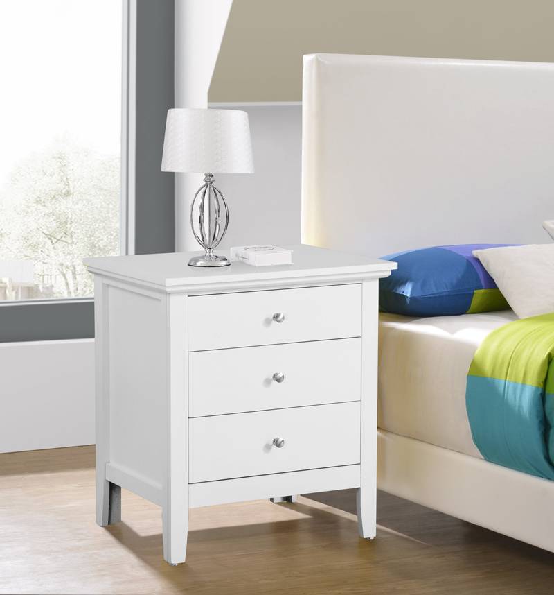 Chic White Nightstand