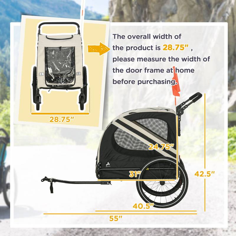 PawBiker Pet Trailer & Stroller