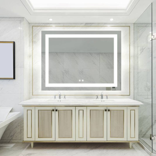 Elegant Touch LED Vanity Mirror - Anti-Fog & Dimmable Magic!