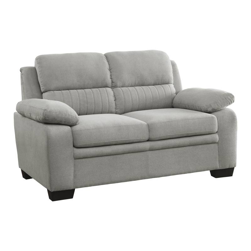 Cozy Gray Loveseat with Chic Tufting