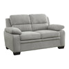 Cozy Gray Loveseat with Chic Tufting