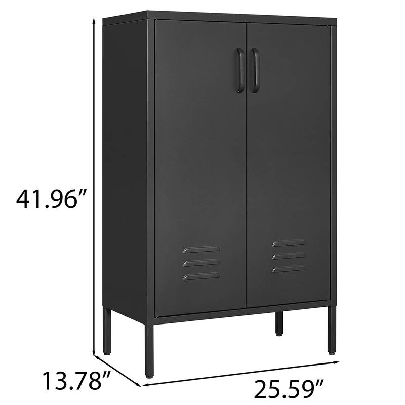 Versatile Storage Cabinet with Movable Shelves
