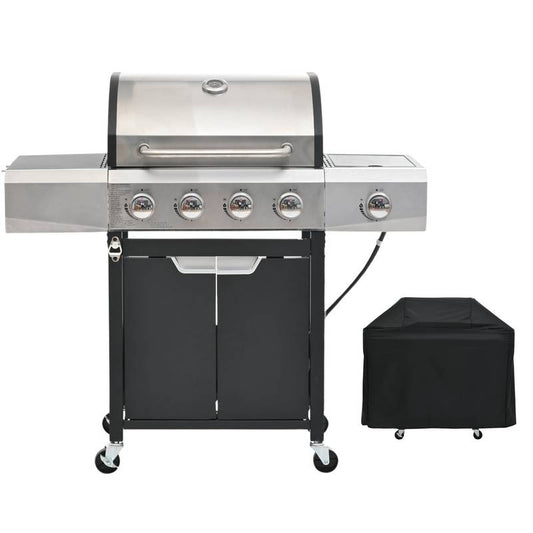 Ultimate Outdoor Propane Grill with Side Burner & Cover