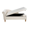 Cozy Velvet Chaise with Storage and Pillow