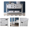 Chic Vintage Wood Sideboard with Storage and Style