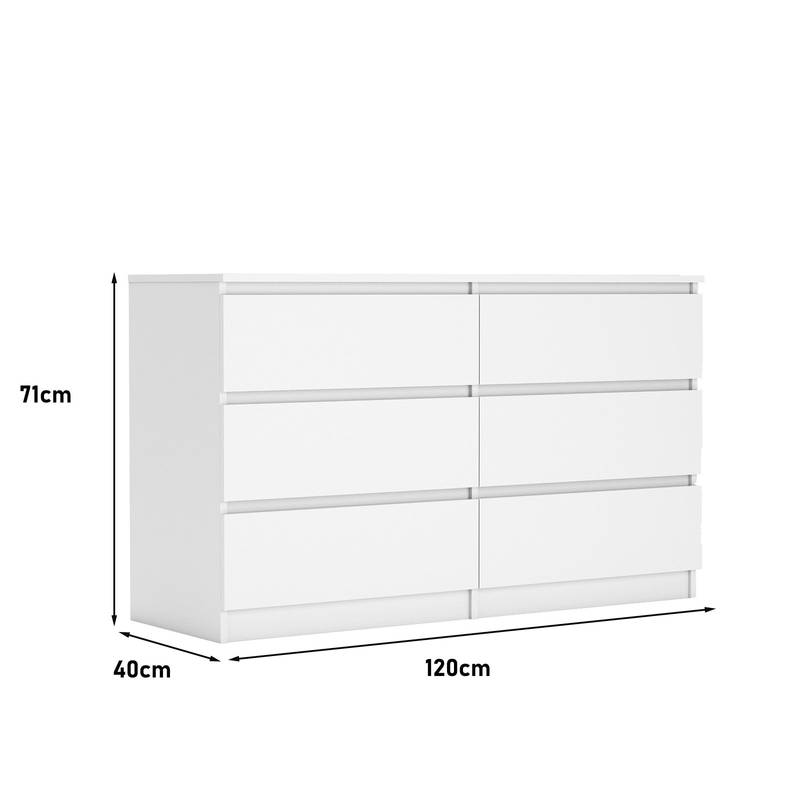 Spacious 6-Drawer Dresser Chest
