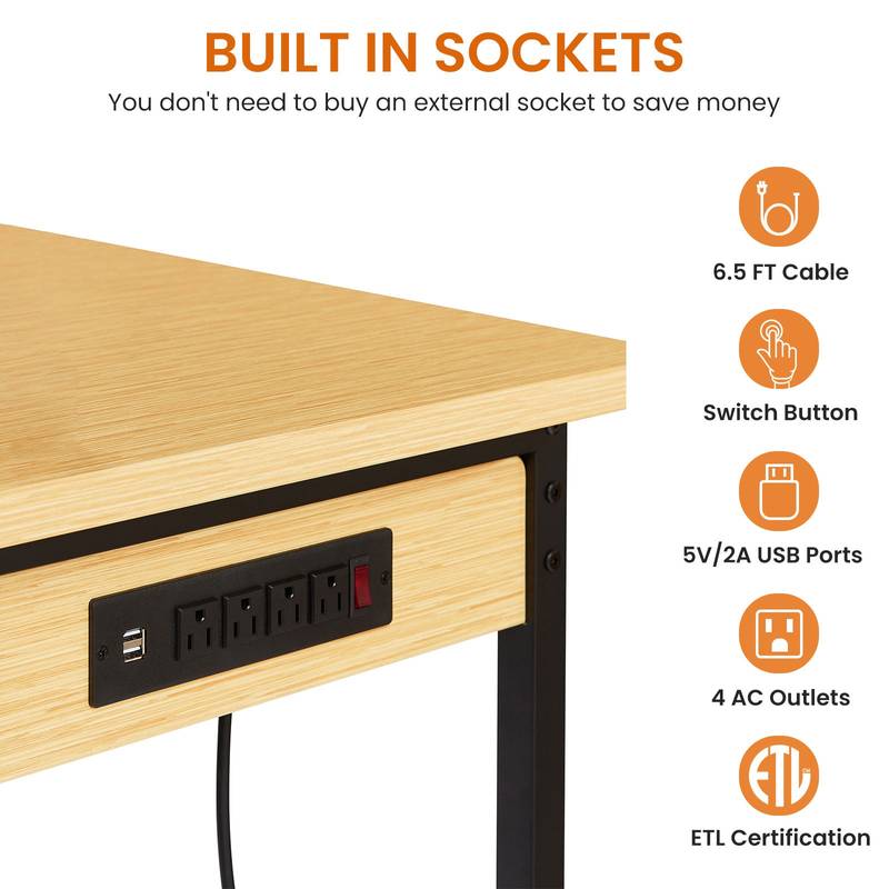 Versatile Rolling Workbench with Pegboard and Outlets