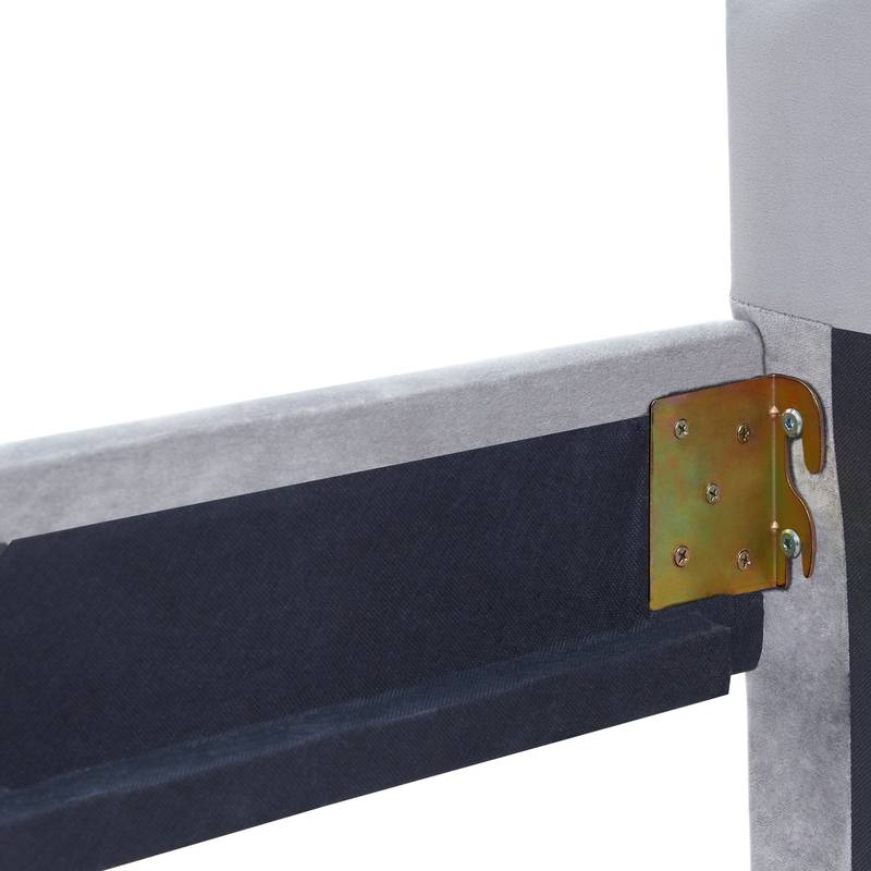 Cozy Gray Upholstered Twin Daybed with Hidden Storage