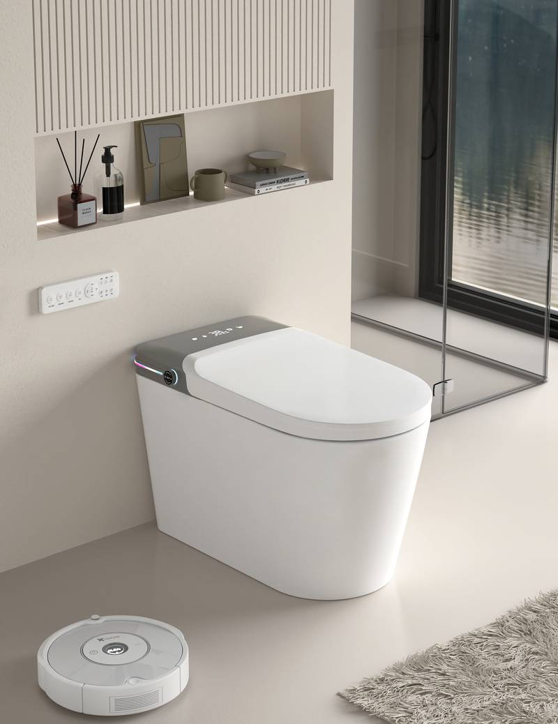 Luxury Smart Bidet Toilet with Remote & Aromatherapy