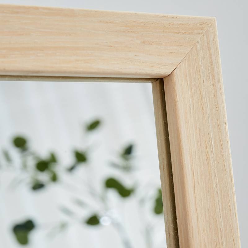 Elegant Full-Length Solid Wood Mirror