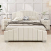 Lavish Velvet Bedroom Set with Tufted Bed & Chic Nightstands