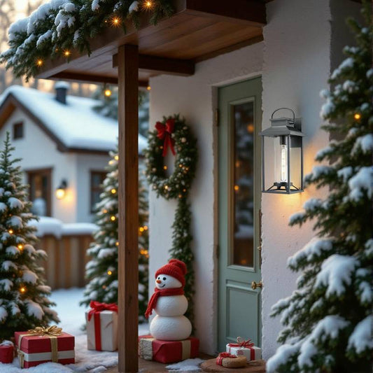 Stylish Black Outdoor Wall Lanterns - Weatherproof and Modern!