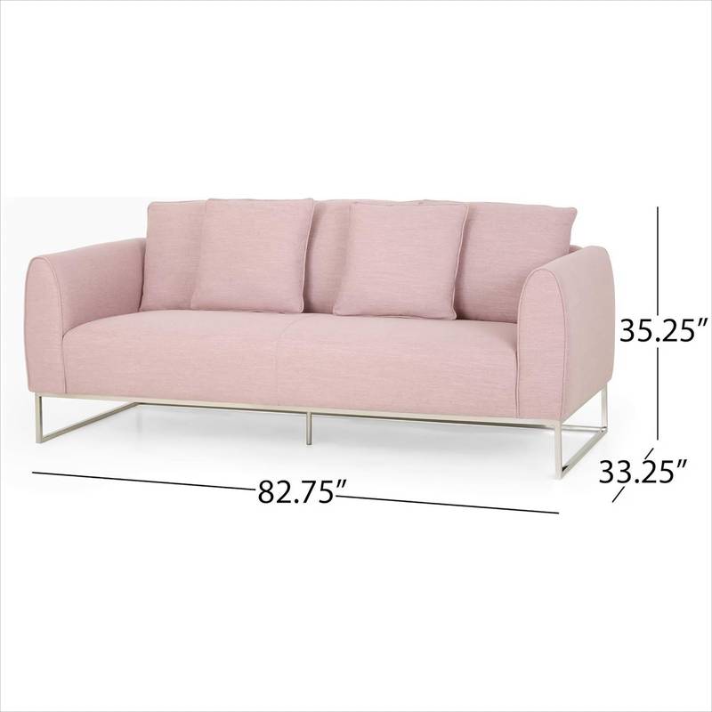 Cozy Chic Light Pink Sofa
