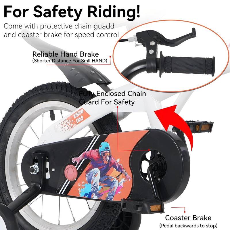 Adventure Kid Bike - Sporty Design with Training Wheels