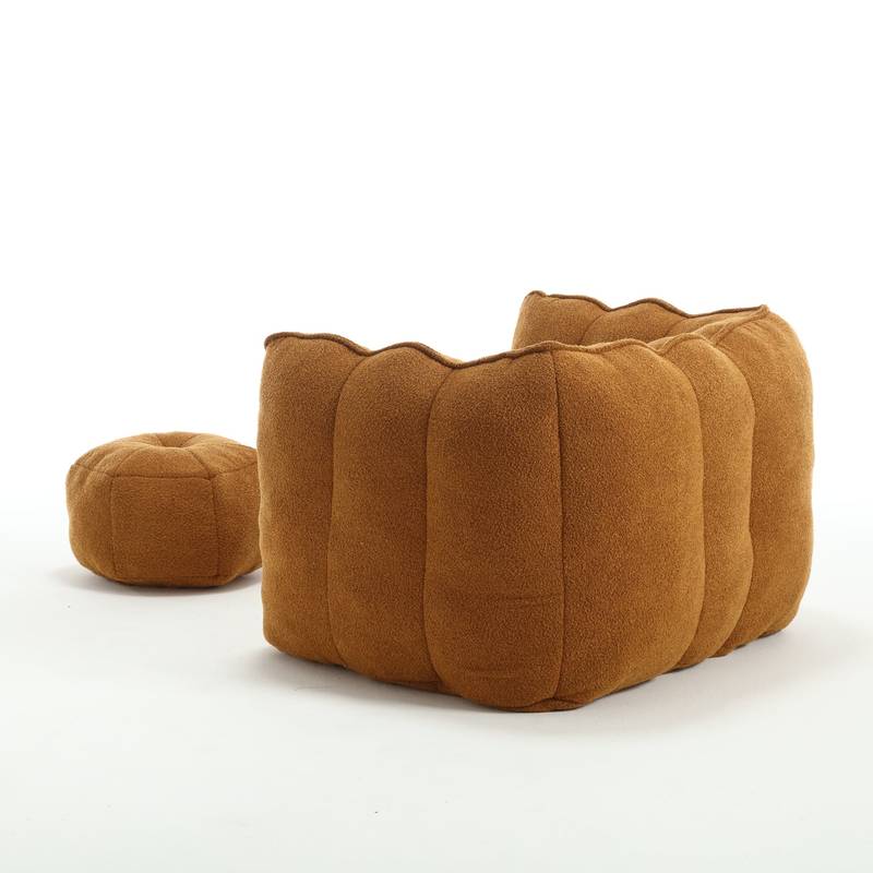 Cozy Foam Bean Bag Chair with Footstool – Perfect for Gaming, Reading, and Relaxing!