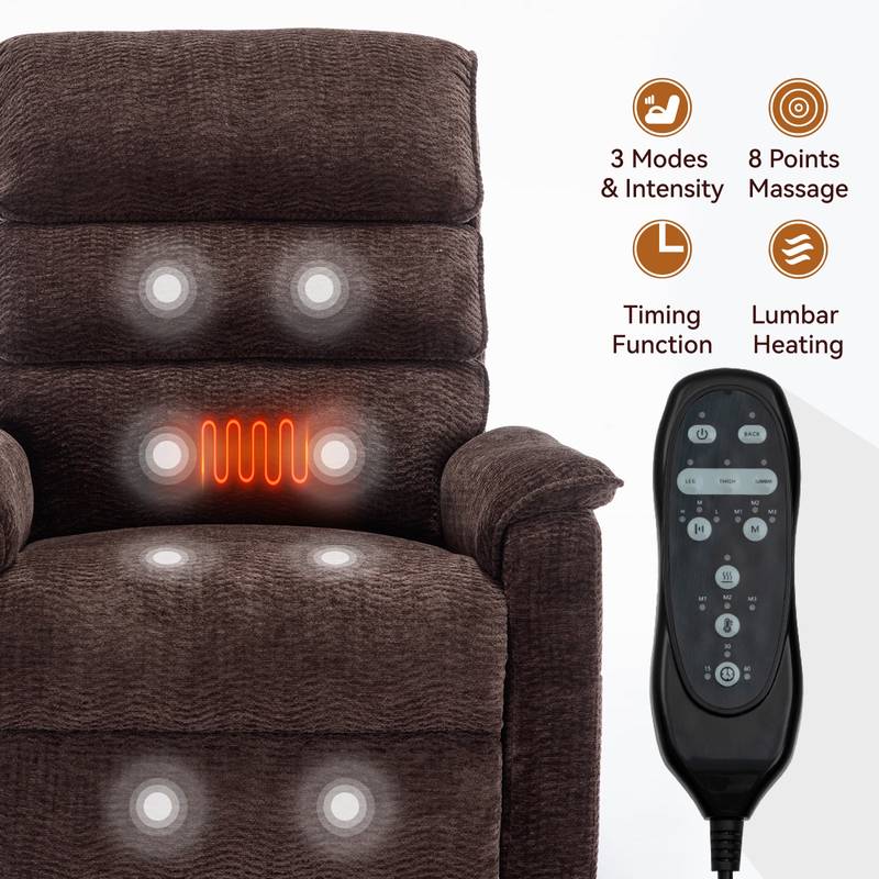Cozy Comfort Power Lift Recliner with Heat & Massage