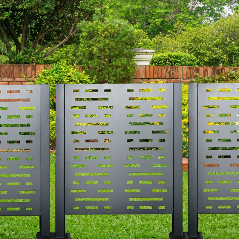 Outdoor AC Privacy Fence Panels