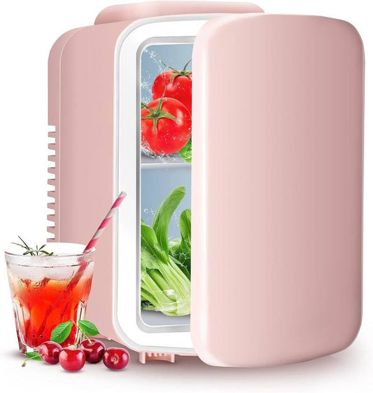 Chic Mini Cooler & Warmer for Food, Drinks, and Skincare - Pink Delight