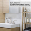 Sleek Brushed Nickel Bathroom Faucet & Drain