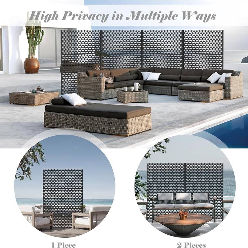 Chic Metal Privacy Screens for Stylish Outdoor Spaces