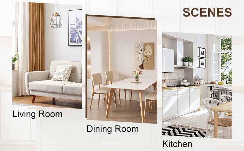 Chic Wooden Dining Chair with Comfy Cushions