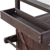 Rustic Rolling Outdoor Kitchen Bar & Grill Station