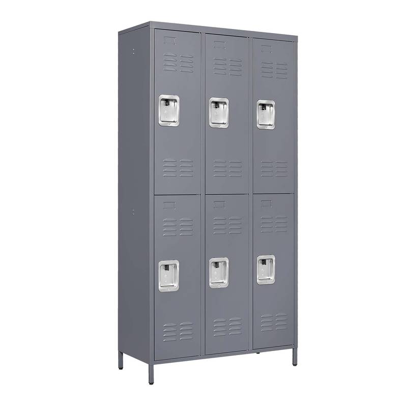 Stylish Gray Locker Storage for Home, Gym & Office