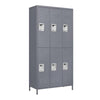 Stylish Gray Locker Storage for Home, Gym & Office