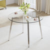 Sleek Glass Round Table