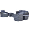 Cozy All-Weather Wicker Outdoor Lounge Set