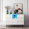 Sleek White Gloss Sideboard with LED Glow