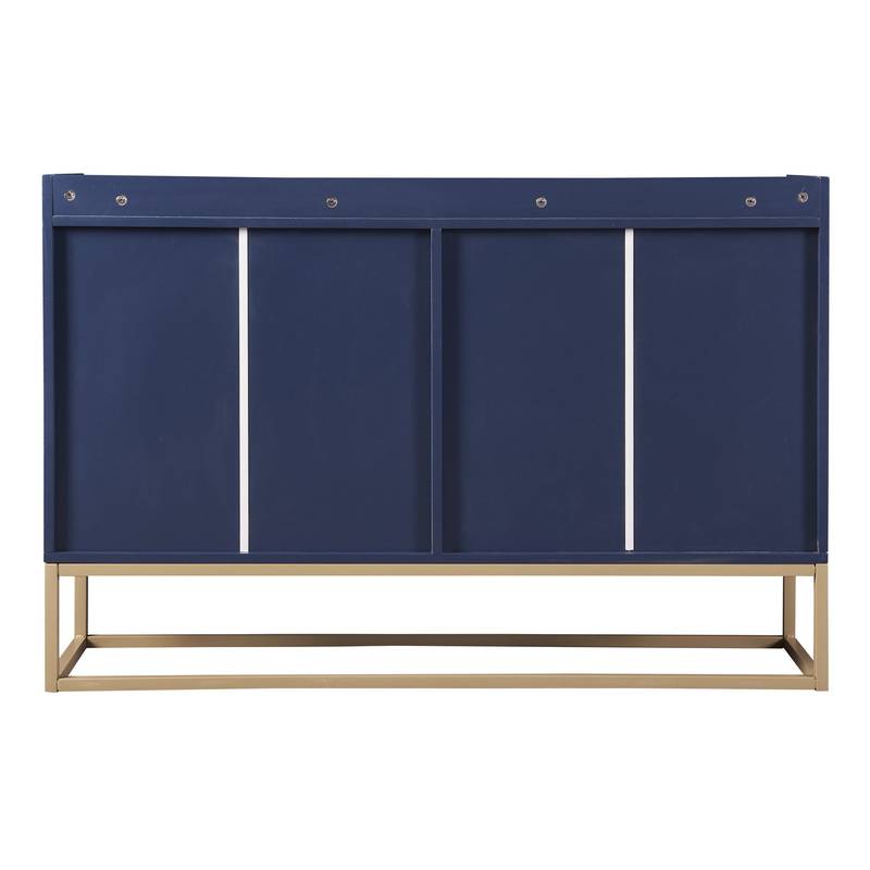 Navy Chic Storage Buffet: Elegant Organization for Your Home