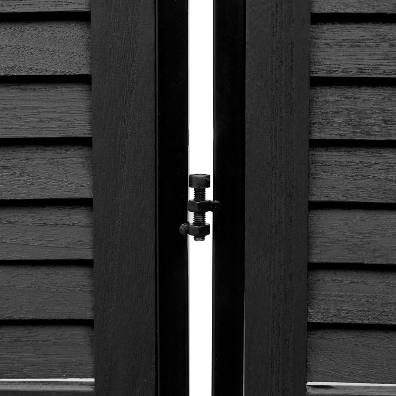 Chic Black Folding Room Divider