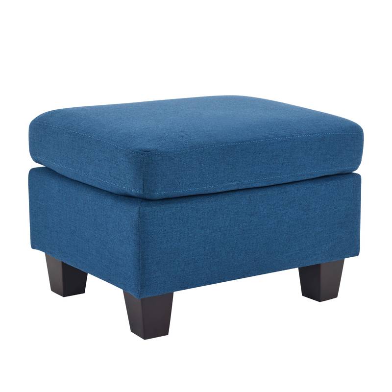 Navy Blue Cozy Ottoman
