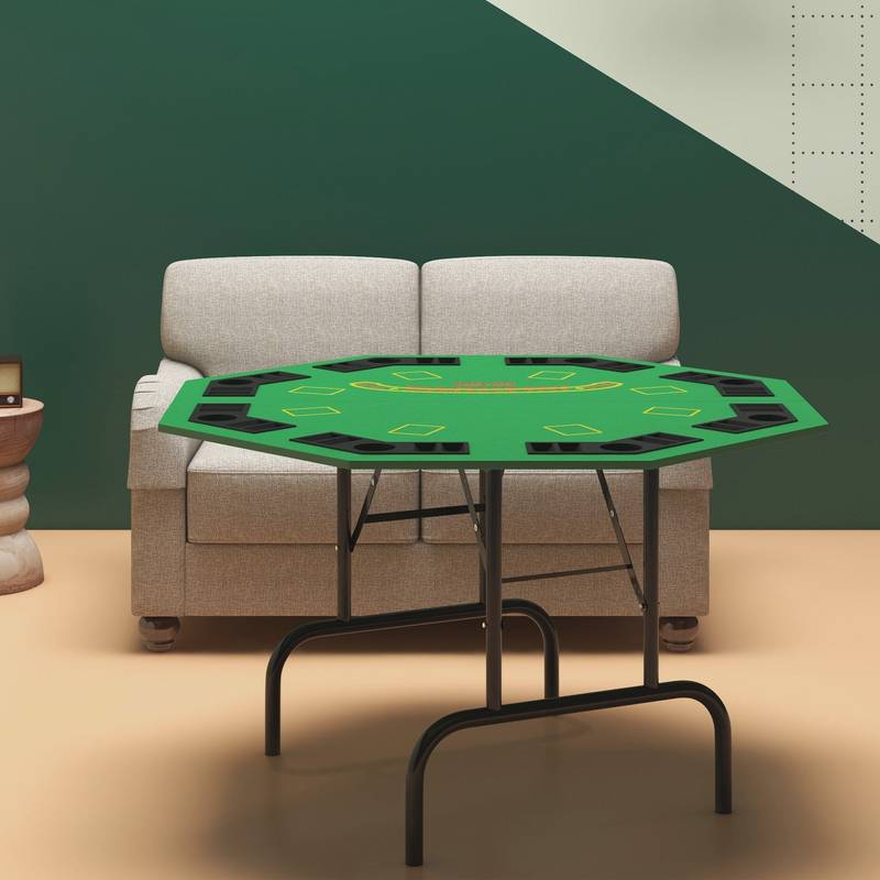 Ultimate Foldable Poker Table - Fun for 8 Players!
