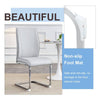 Chic Light Gray Arch Dining Chairs - Set of Four