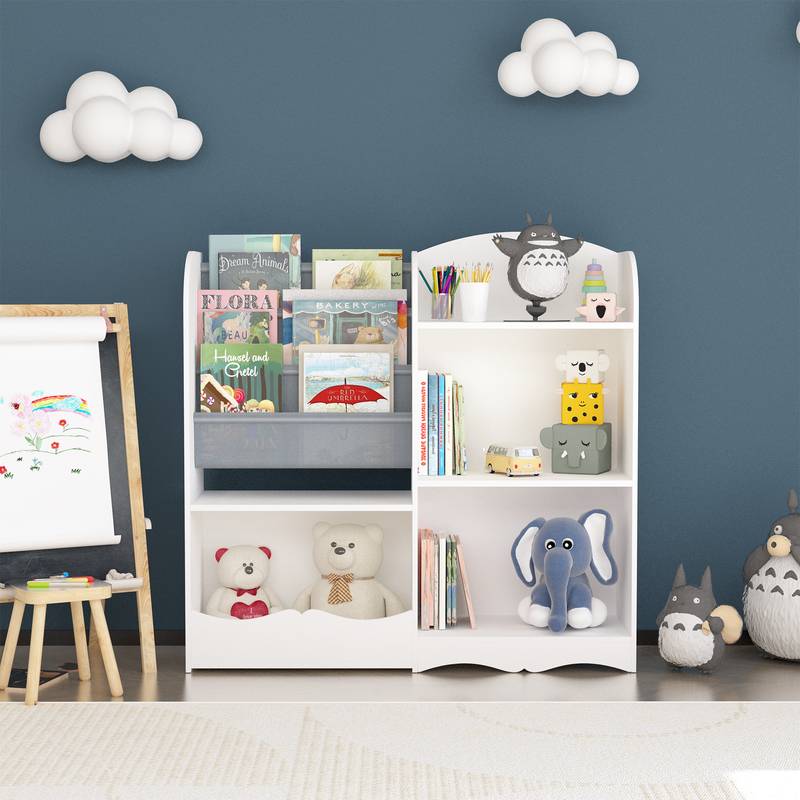 Kiddo's Cozy Bookshelf and Toy Fun Zone