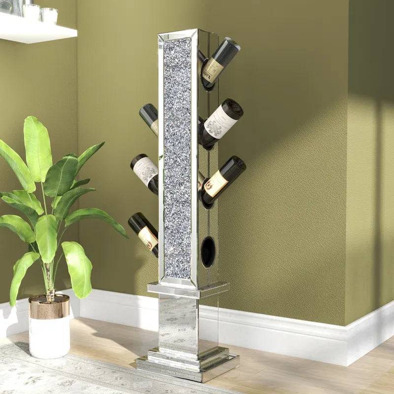 Glamour Glass Diamond Wine Holder