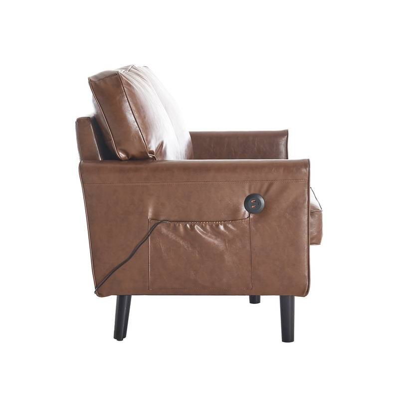 Cozy USB Loveseat Sofa