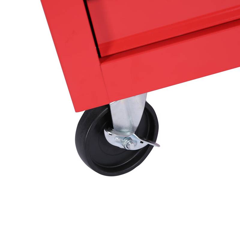 Rolling Red Tool Cart with 7 Drawers
