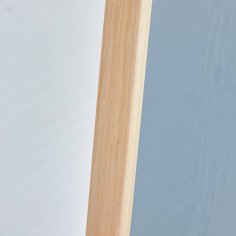 Elegant Full-Length Solid Wood Mirror