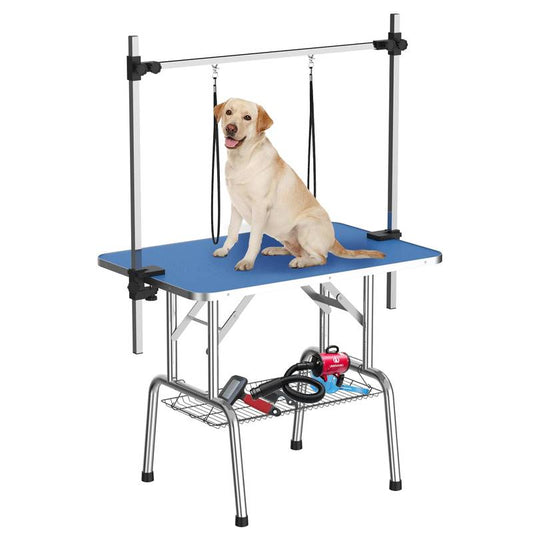 Pet Paws Grooming Table – Foldable, Adjustable, and Non-Slip!