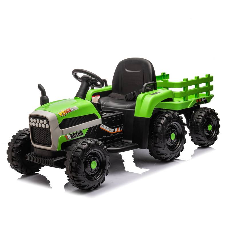Electric Adventure Tractor with Trailer for Kids