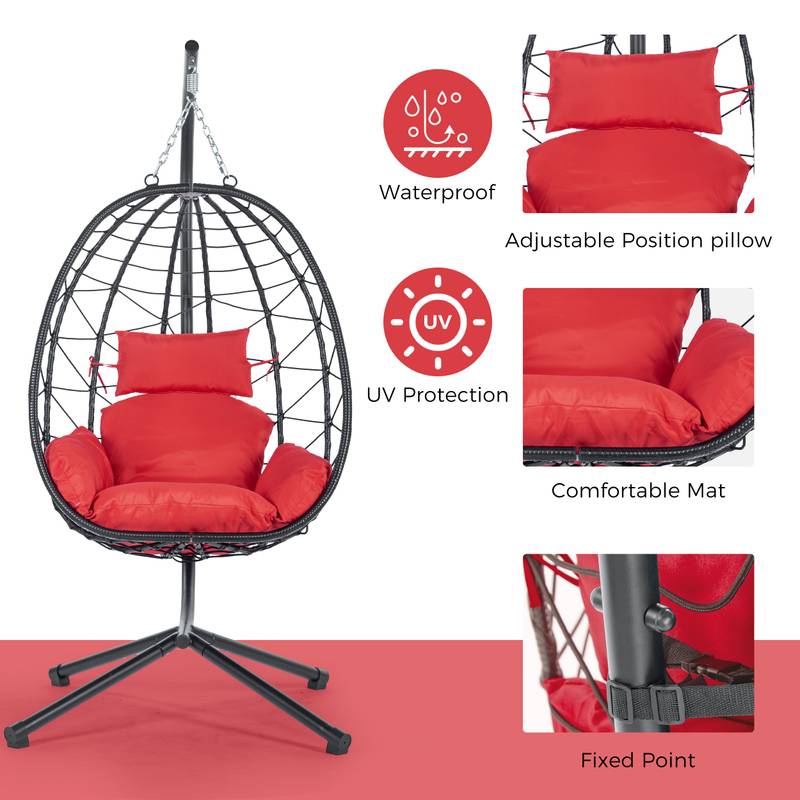 Cozy Swing Egg Chair with Stand